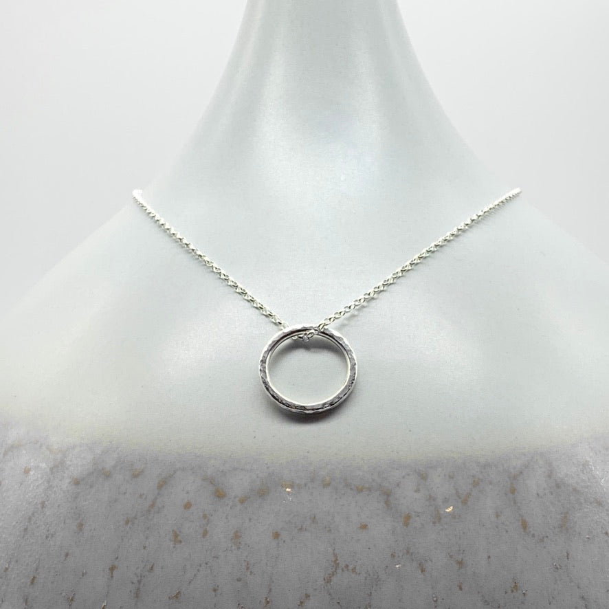 Caldera Soltera small circle pendant necklace
