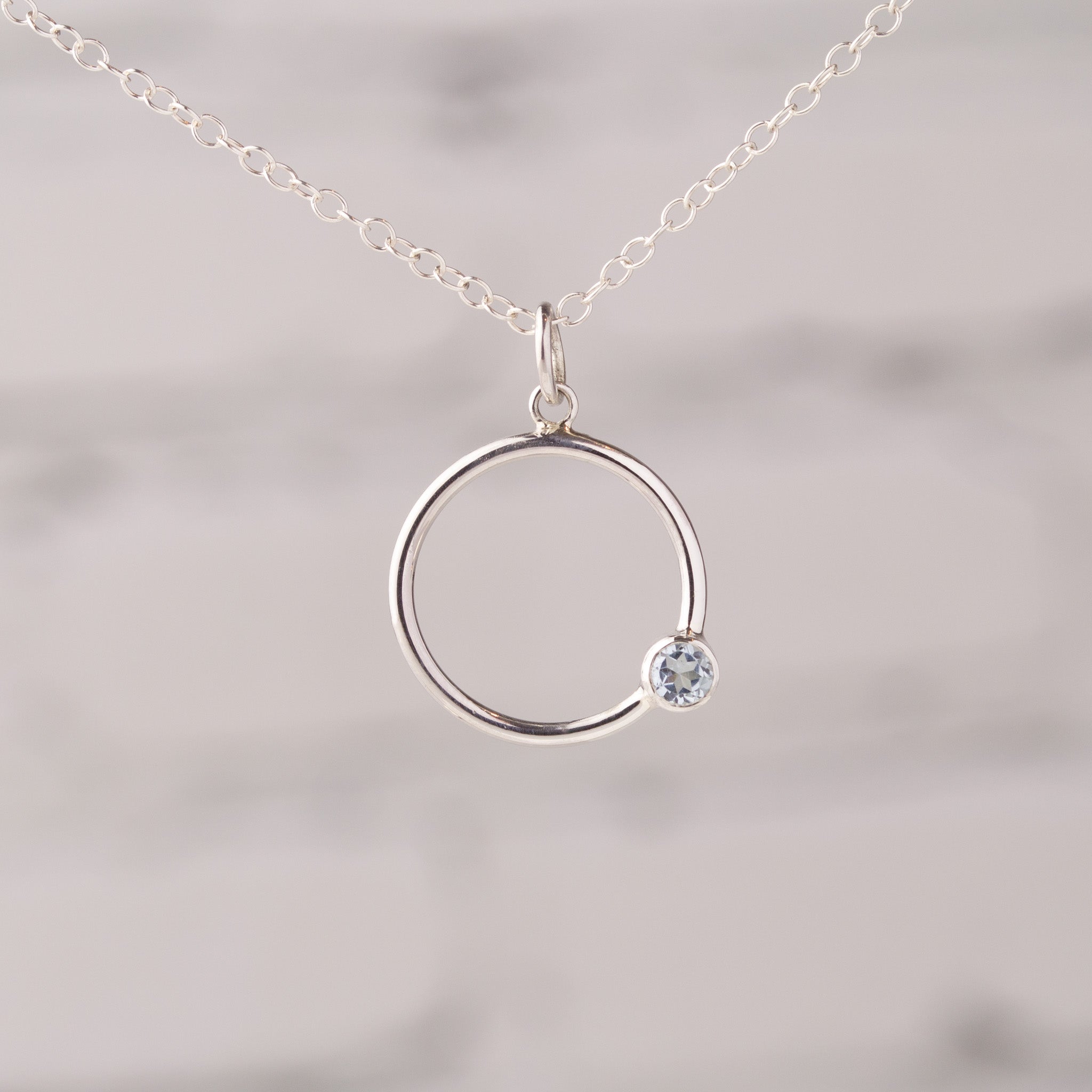 Callisto Sky Blue Topaz Pendant