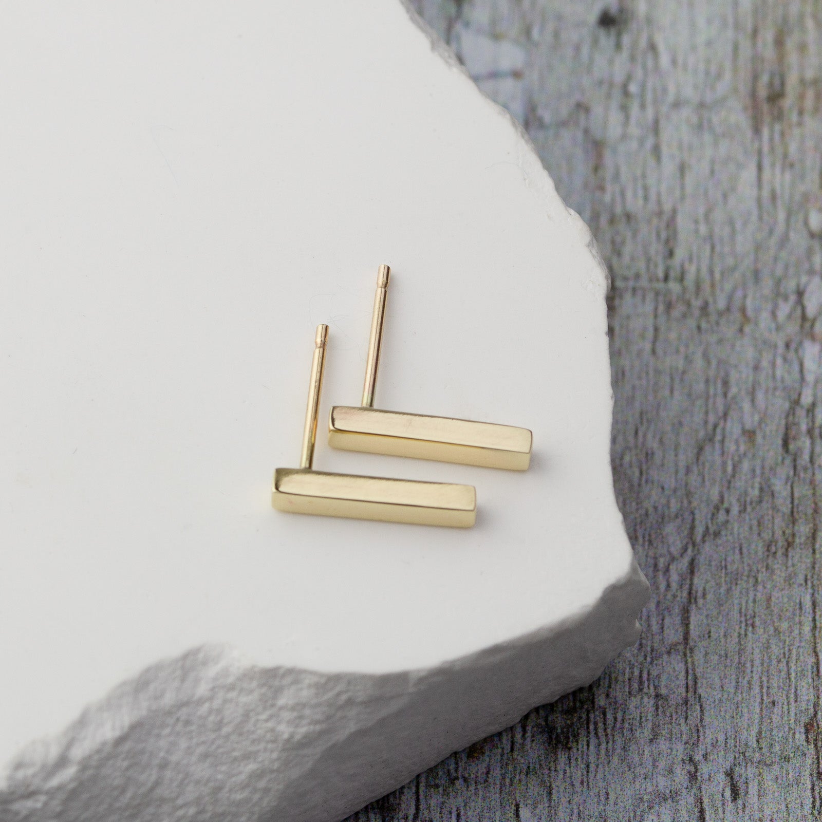 Barra Gold Stud Earrings