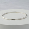 Mezza Hammered Silver Stacking Bangle