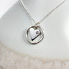Caldera Amor White Sapphire Heart Pendant Necklace