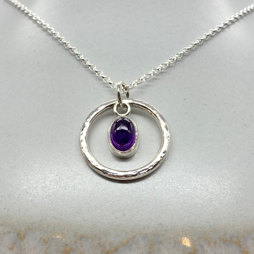Caldera Iris Deep Purple Amethyst Pendant Necklace