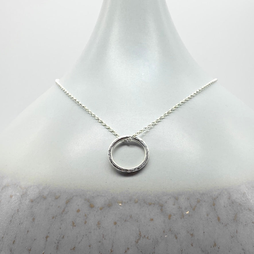 Caldera Soltera small circle pendant necklace 
