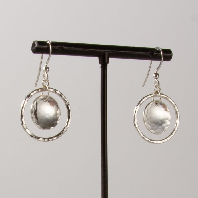 Caldera Lunelle Orbita Silver Earrings